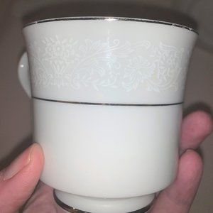 Fine China international silver co teacup & saucer